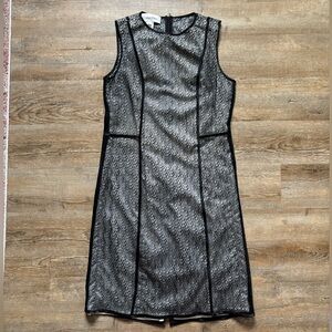 Calvin Klein Black Sleeveless Midi Dress